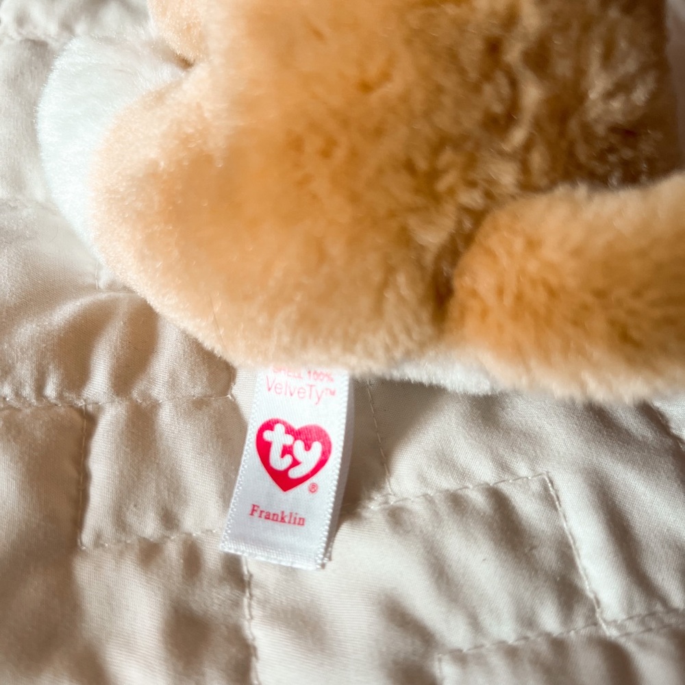 Ty Beanie Babies Franklin The Dog Plush - Picture 3 of 4